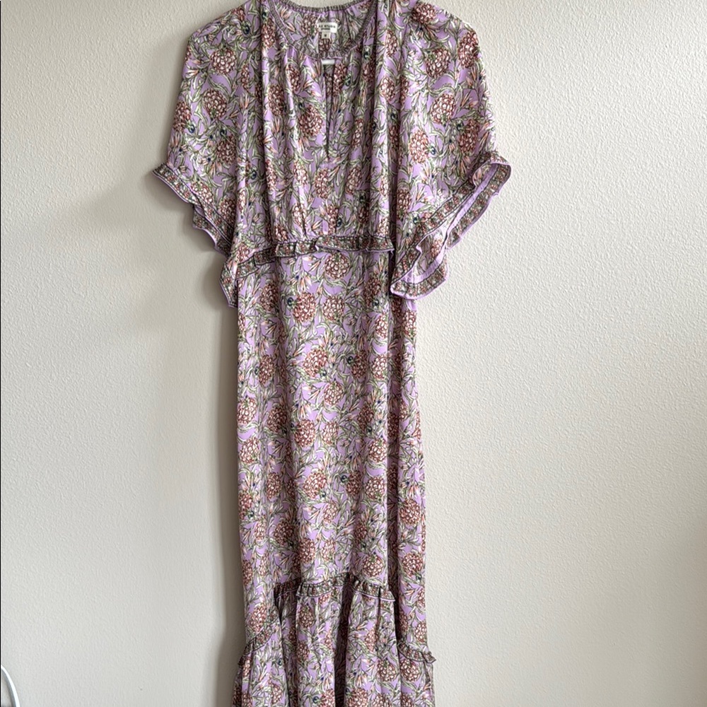 Max studio Floral Purple Maxi Dress